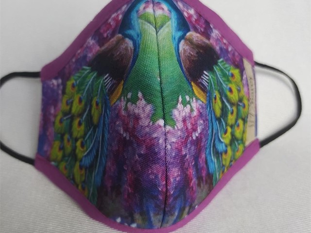 MASCARILLA LILA PAVO REAL